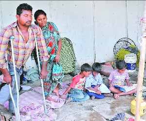 Sorrowful Story of a Handicape and His Family