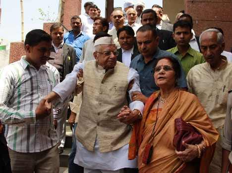 nd tiwari and ujjwala sharma in dehradun