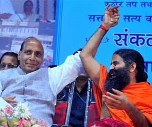 big shock for rajnath singh ana baba ramdev.