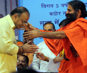 baba ramdev on black money,15 lakh rupees will be given since 2015.