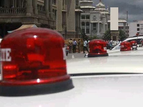 police stricly action against rad  illigal light