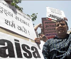 Rape victims protest in front of SC commission