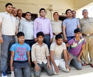 copper pipe thief held in faridabad