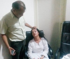 Marpeet with Lady in Panchkula
