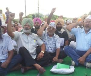 kejriwal in jail, big protest in punjab