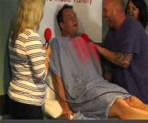 man suffers labor pain