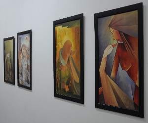 Painting exhibition at gaity theater