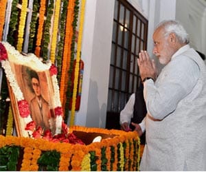 Narendra modi and his cabinate remember veer savarkar on his birth anniversary