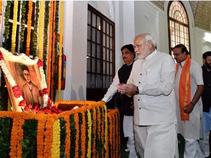 Narendra modi and his cabinate remember veer savarkar on his birth anniversary