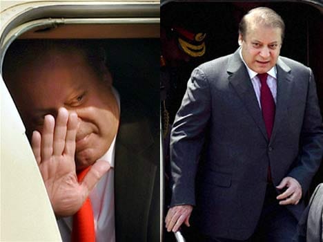 sharif 'not too happy' with india visit: report