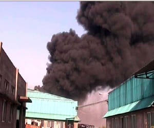 Fire breaks in chanakyapuri slum