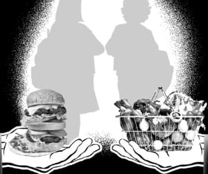 War with junk food