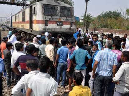 Two train accidents in Faridabad