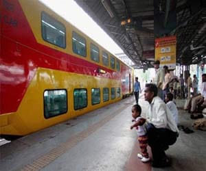 Double-decker train ran from Lucknow to Anand Vihar.