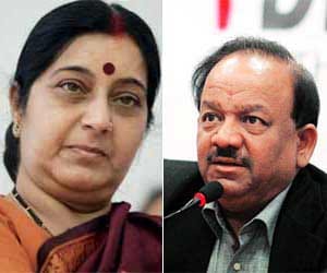 Sushma Swaraj works in chairmanship of Harshvardhan