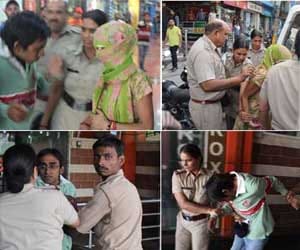 Mall raided, three arrested