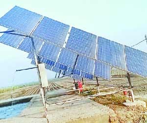 Irrigation of fields through solar energy