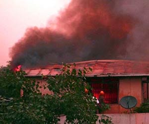 Youth burnt alive in a fire sparked by short circuit