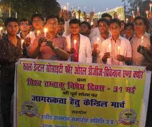 candle march world no tobacco day