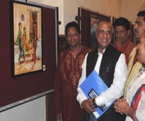 Painting exhibition at gaity theater