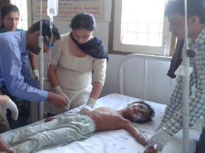 Acid attack on five family member, Woman death