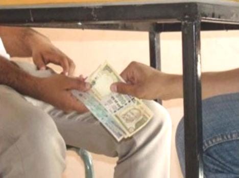 Patwari caught taking bribe