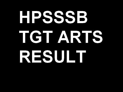 HPSSSB declared TGT arts result