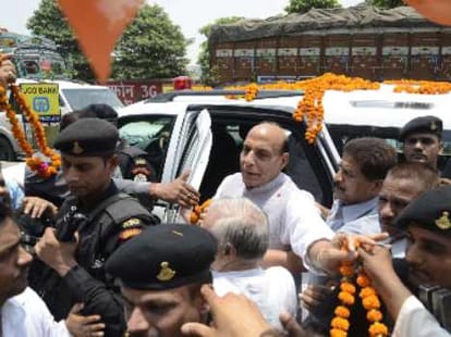 rajnath singh visits lucknow