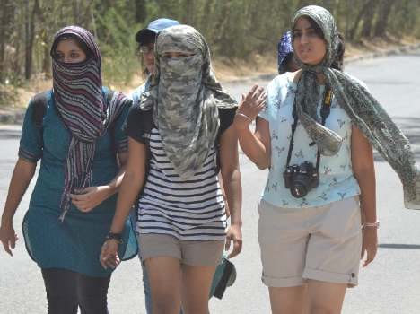 extreme hot weather at maussoorie