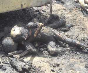 two minor burn alive in fire at home