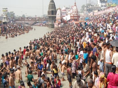 Encroachment on ganga by priest