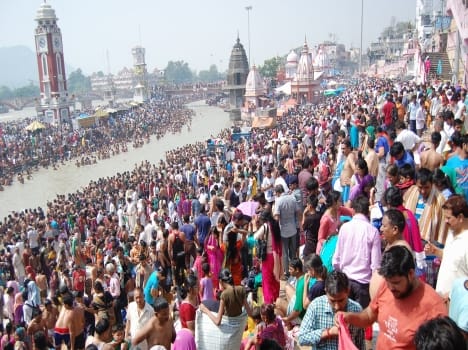 Encroachment on ganga by priest