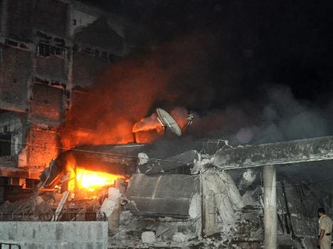 dress godown caught fire