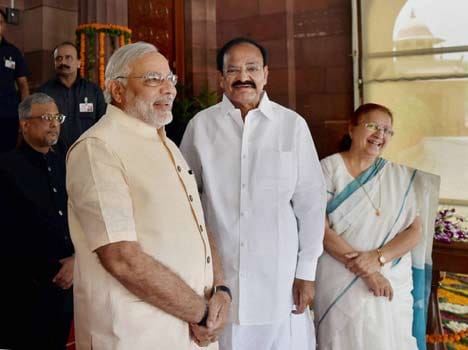 narendra modi responds to president's speech in loksabha