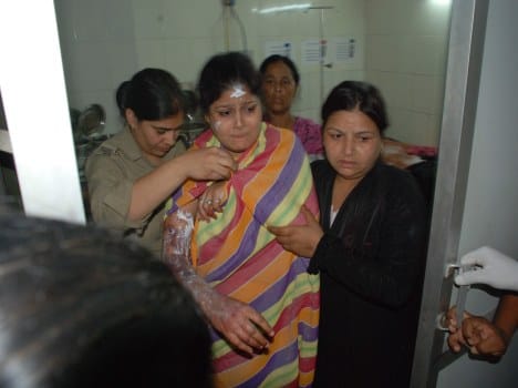 acid attack on relatives