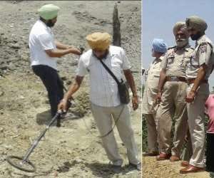Hand grenades and AK-47 recover from ground