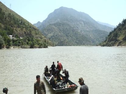 water overflow in chirkila dam