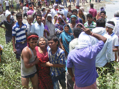 cremation of road accident dead body