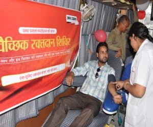blood donation camp of amarujala foundation