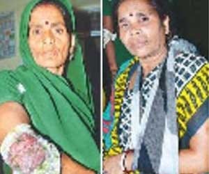 Women were beaten by train