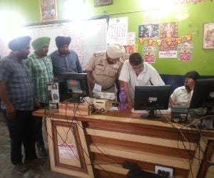 Raid in Zirakpur lottery Bazar on Base of Amar Ujala News