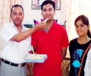 DAV paonta student Piyush selected as flying officer in IAF