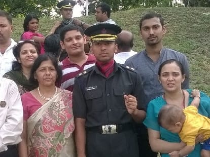 DAV paonta student Piyush selected as flying officer in IAF