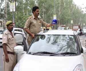 Sales tax authorities took four blue lights of police