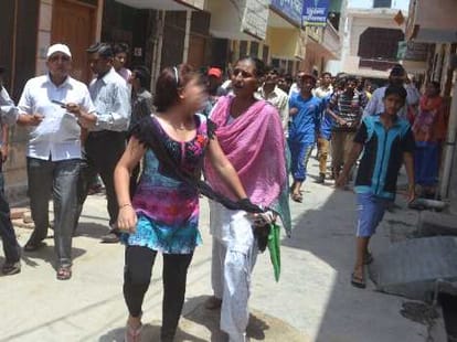 rampage on prostitution in colony, women beaten by public