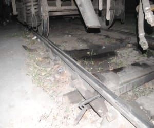 Loni blast on the railway track, rout