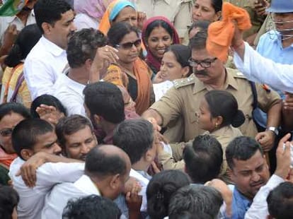 BJP leaders pointed gun at each other in punjab