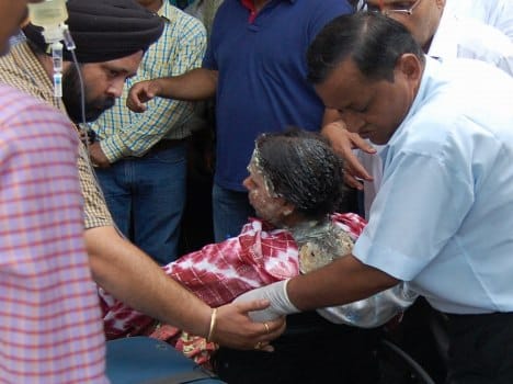woman burn herself in haridwar