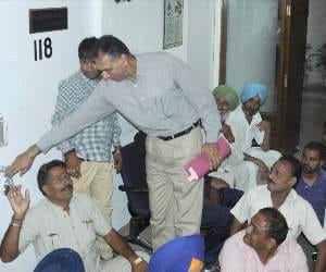 Chief engineer locked in a room