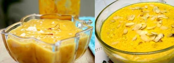 mango-mint kheer